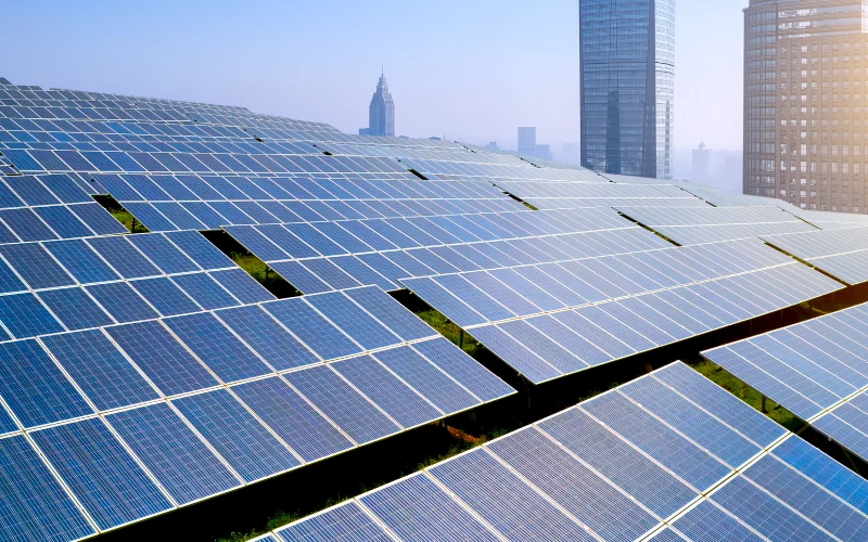 Commercial solar installation